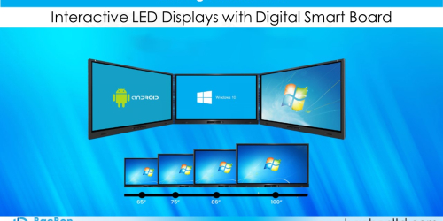 Interactive LED Displays with Digital Smart Board-